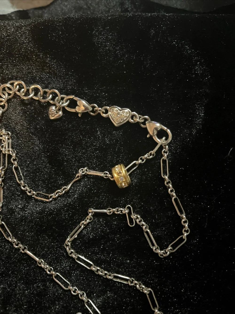 Brighton Two-Tone Silver & Gold Charm Necklace with MOM Teardrop - Picture 5 of 7